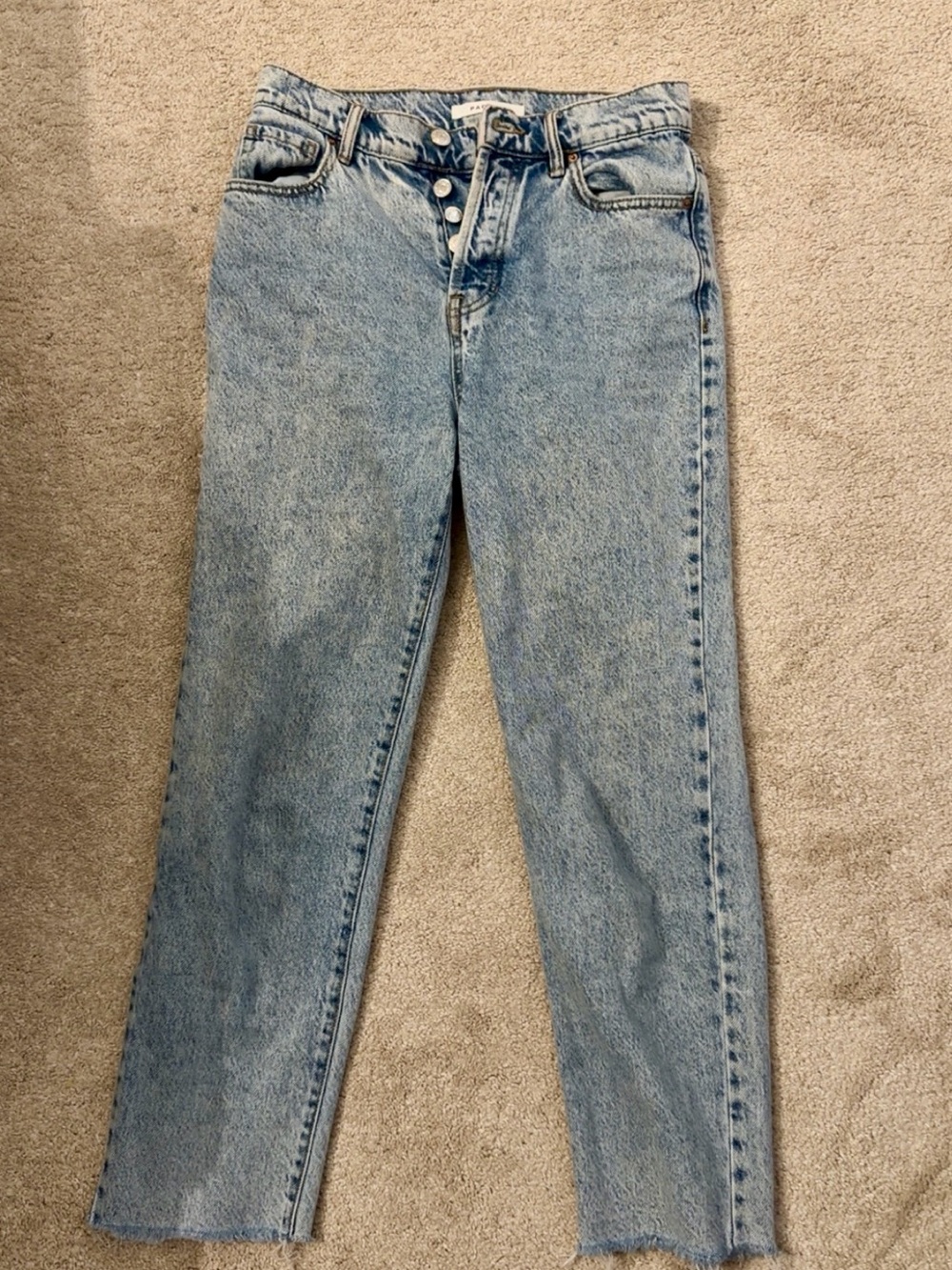 PacSun Light Blue High-Rise Button-Fly Jeans